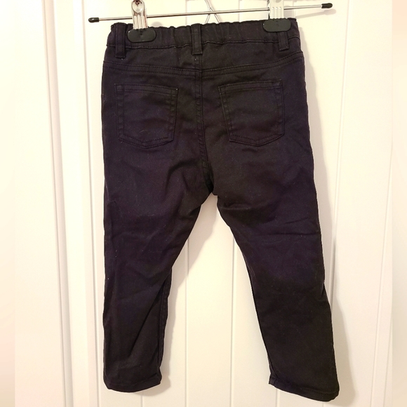 🌟5/$25 H&M Girls Black Pants Size 2T - Picture 3 of 5